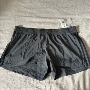 adidas Gray Women's Pacer 3S Training Shorts